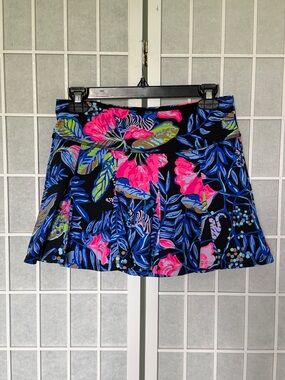 Lilly Pulitzer Rosalia Skort Onyx Earned Stripes Size Small